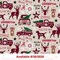 Licensed NCAA University of Alabama Christmas Print AL-1213 Cotton Fabric by the Yard